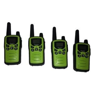 Rivins Green Walkie Talkies for Adults 4 Way Radios, 22 Channels, 5 Mile Range